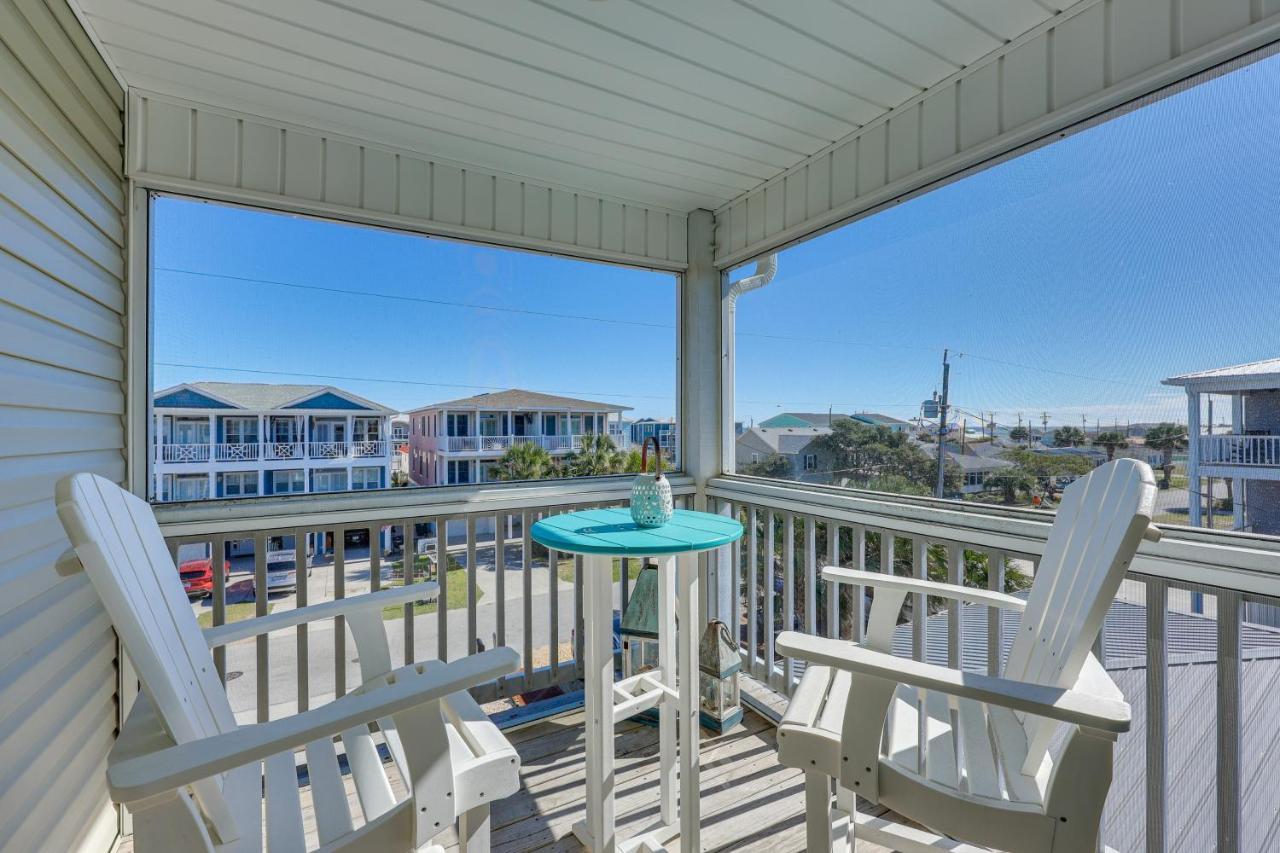 Townhome With 2 Decks Walk To Ocean! Kure Beach Exterior photo