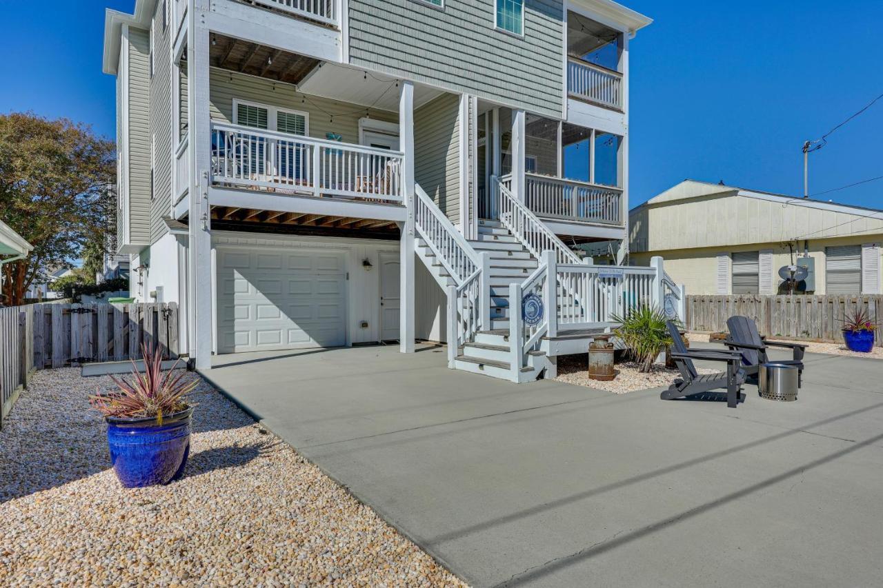 Townhome With 2 Decks Walk To Ocean! Kure Beach Exterior photo