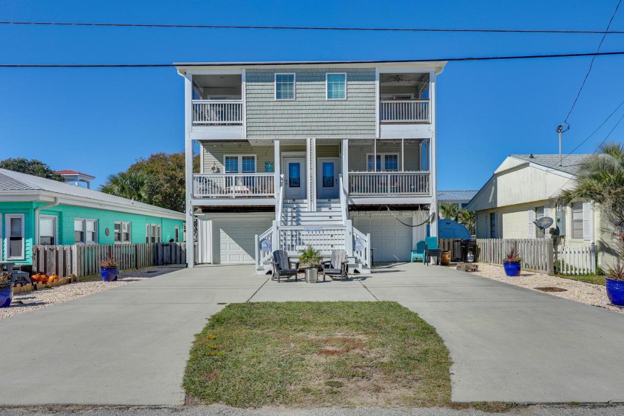 Townhome With 2 Decks Walk To Ocean! Kure Beach Exterior photo