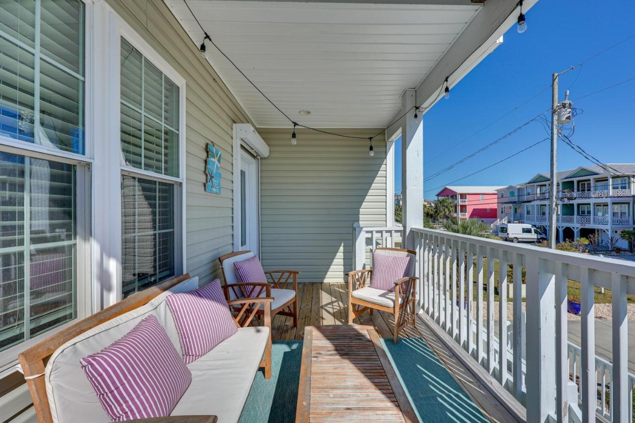 Townhome With 2 Decks Walk To Ocean! Kure Beach Exterior photo