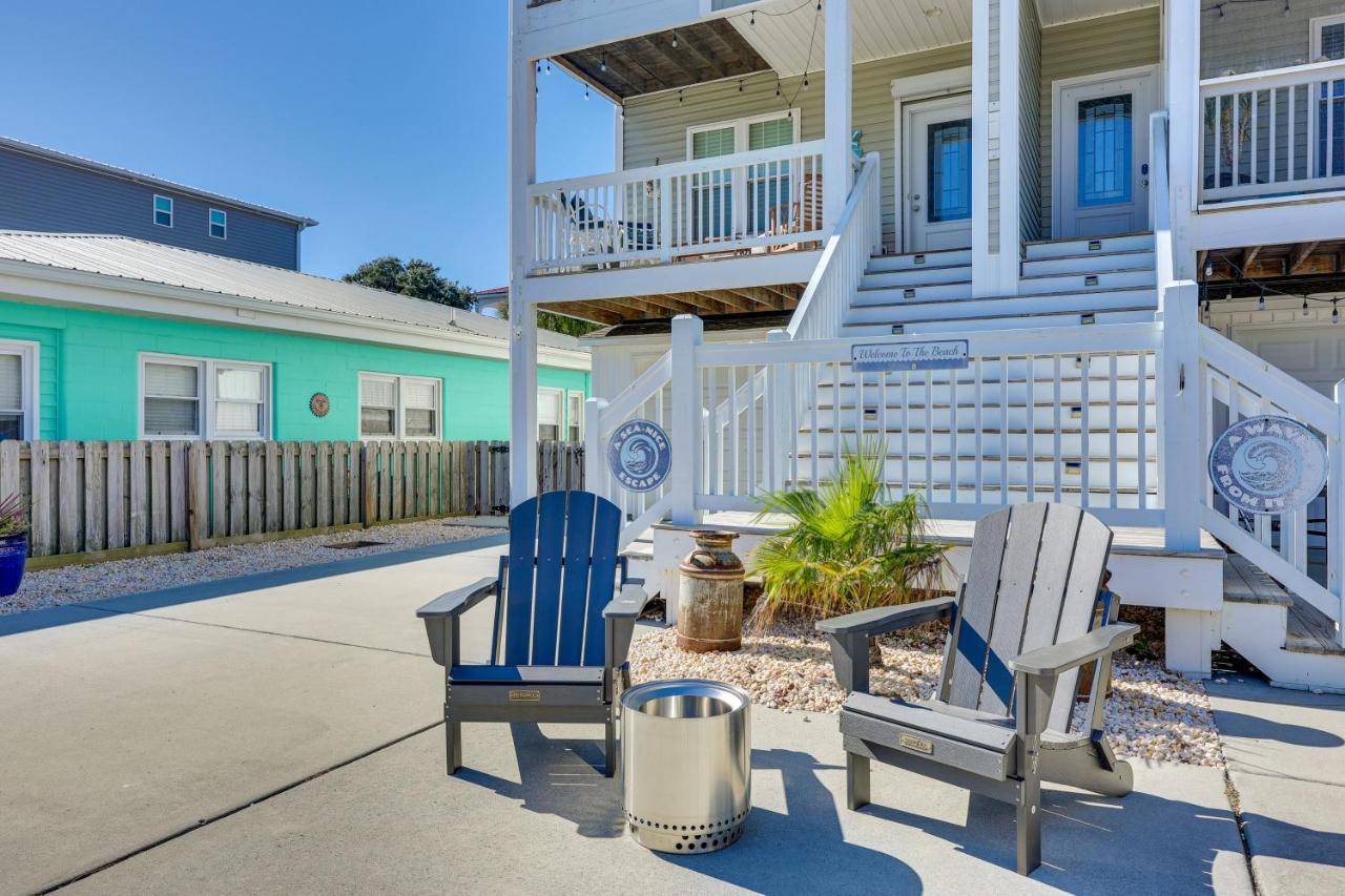 Townhome With 2 Decks Walk To Ocean! Kure Beach Exterior photo