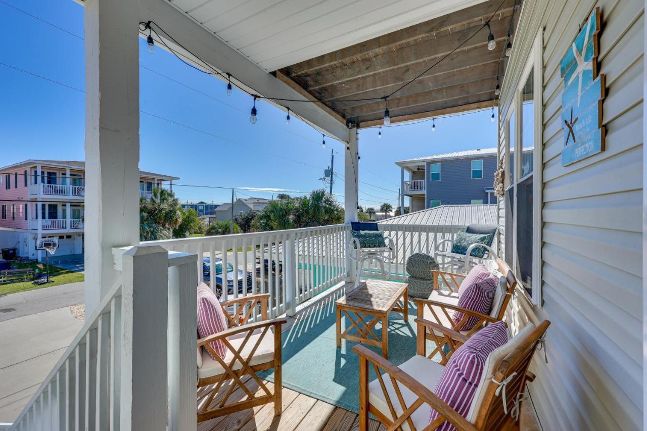 Townhome With 2 Decks Walk To Ocean! Kure Beach Exterior photo